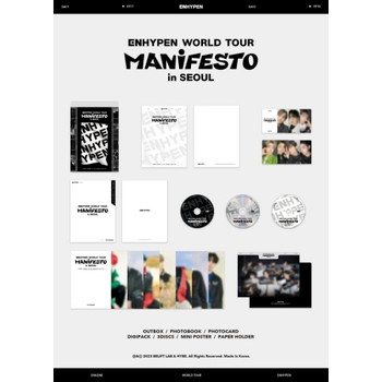 ENHYPEN - WORLD TOUR [MANIFESTO in SEOUL] (Digital Code+DVD set